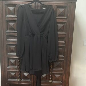 Express Black Long Sleeve Dress